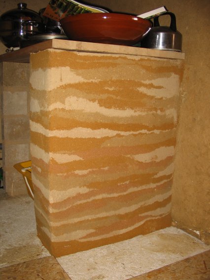 Mur en pisée André et Coralie